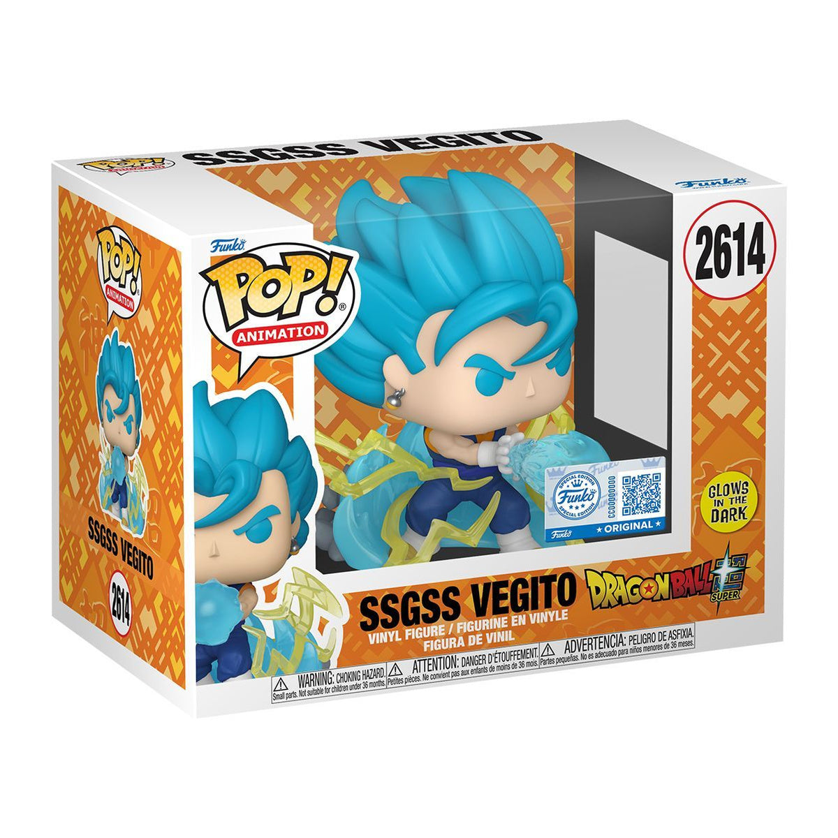 Dragon Ball Z SSGSS Vegito Exclusive Glow Pop! Premium