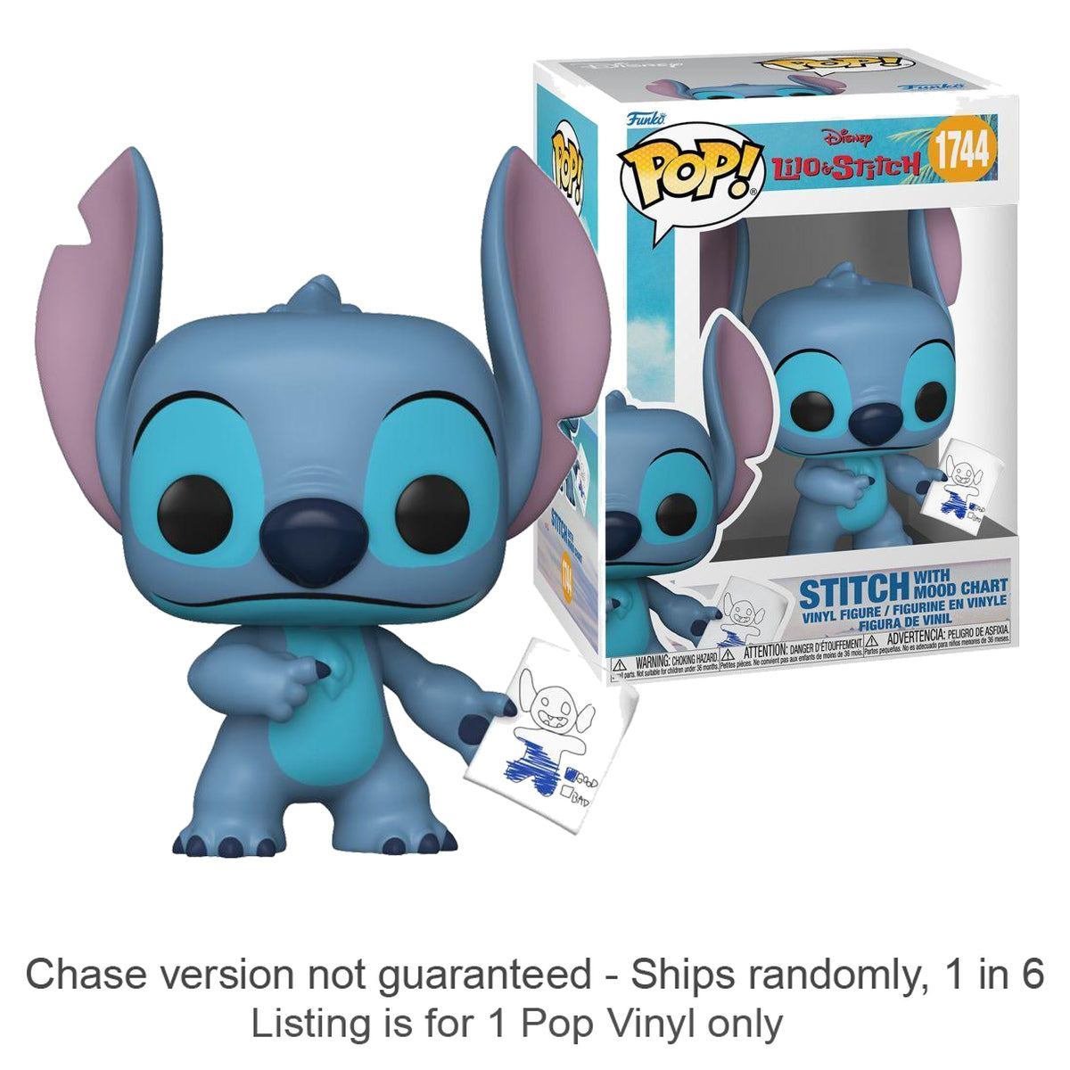Lilo & Stitch Stitch with Mood Chart Pop! Vinyl (Chase Ships 1 in 6)