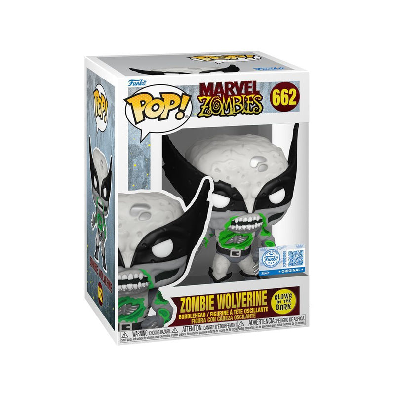Marvel: Zombies Wolverine US Exclusive Glow Pop! Vinyl