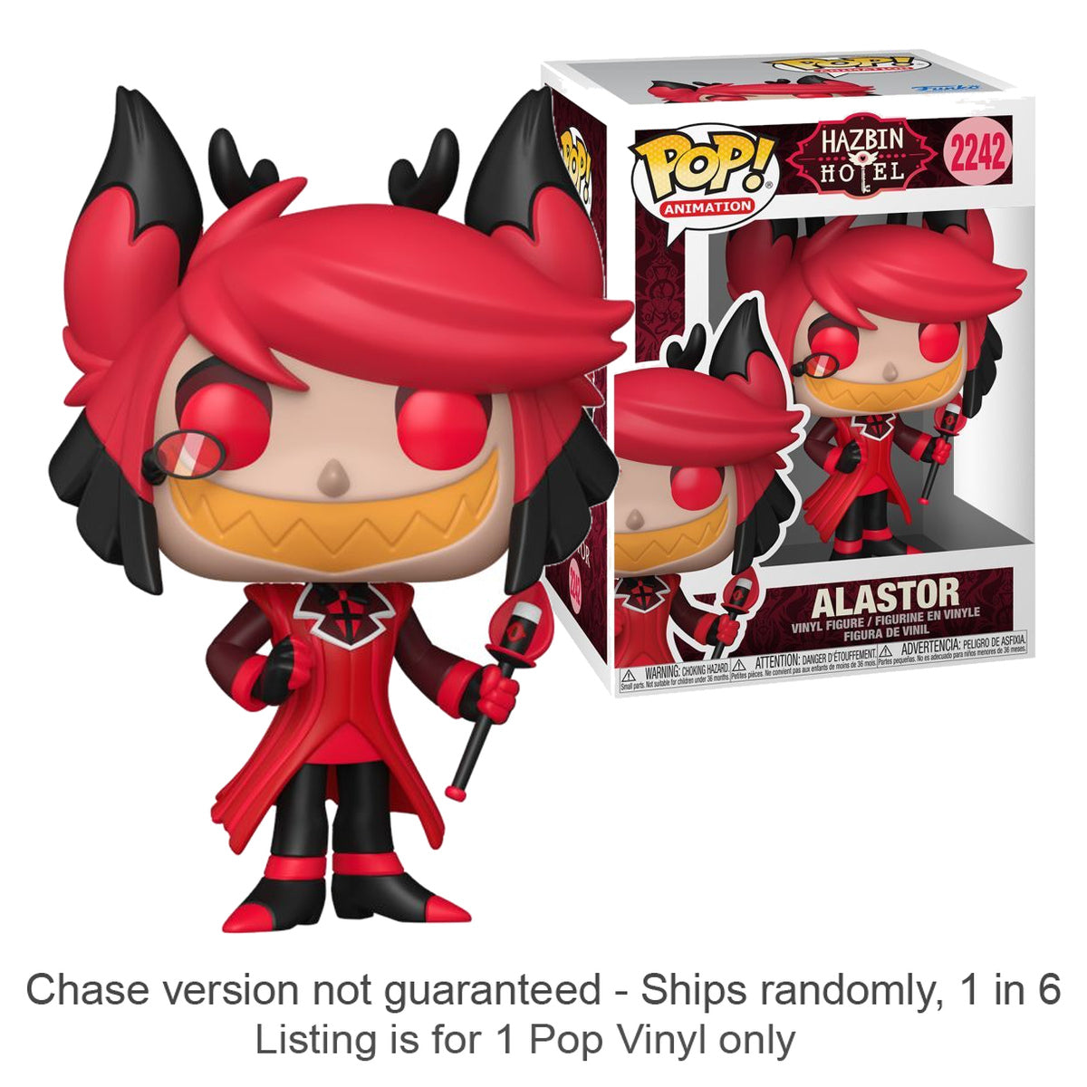 Hazbin Hotel Alastor Pop! Vinyl (Chase Ships 1 in 6)