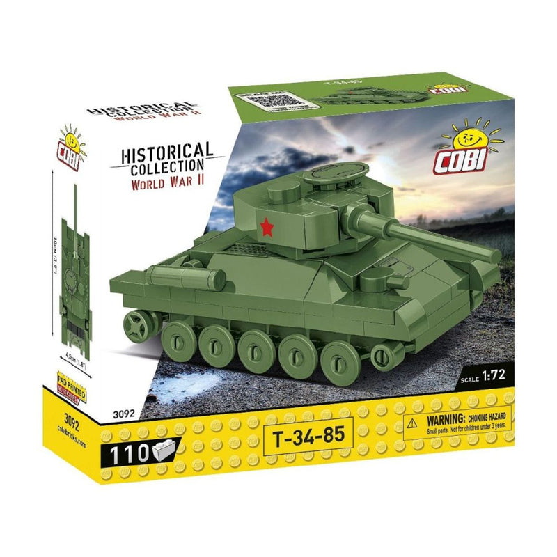World War 2 T-34-85 Tank (110 Piece Kit)