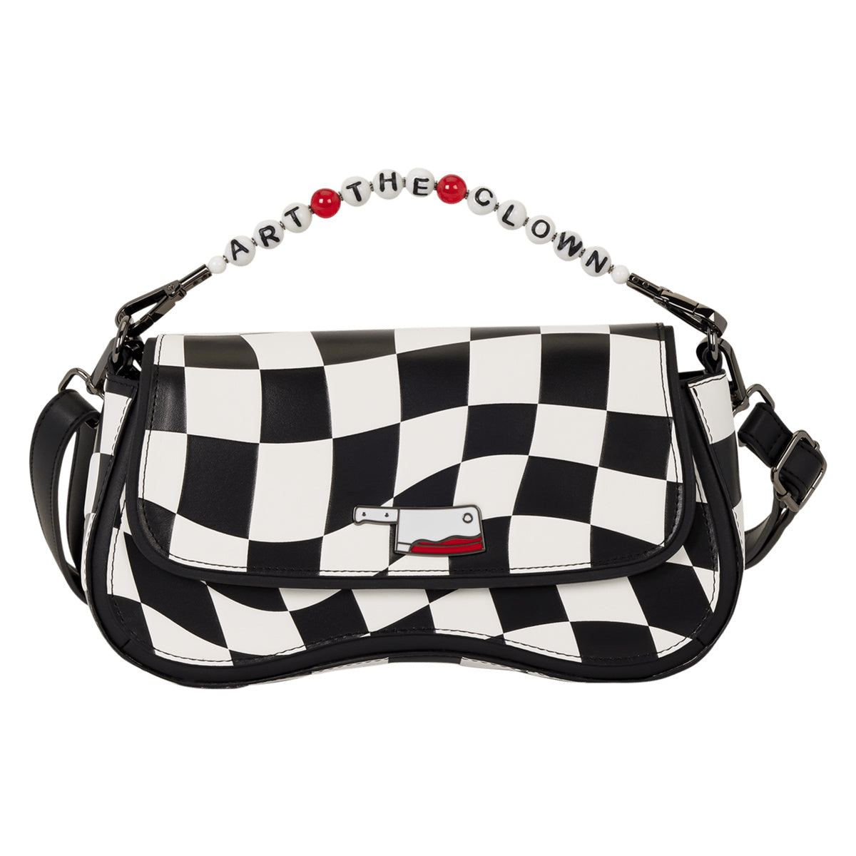 Terrifier Art the Clown Checkered Crossbody Bag