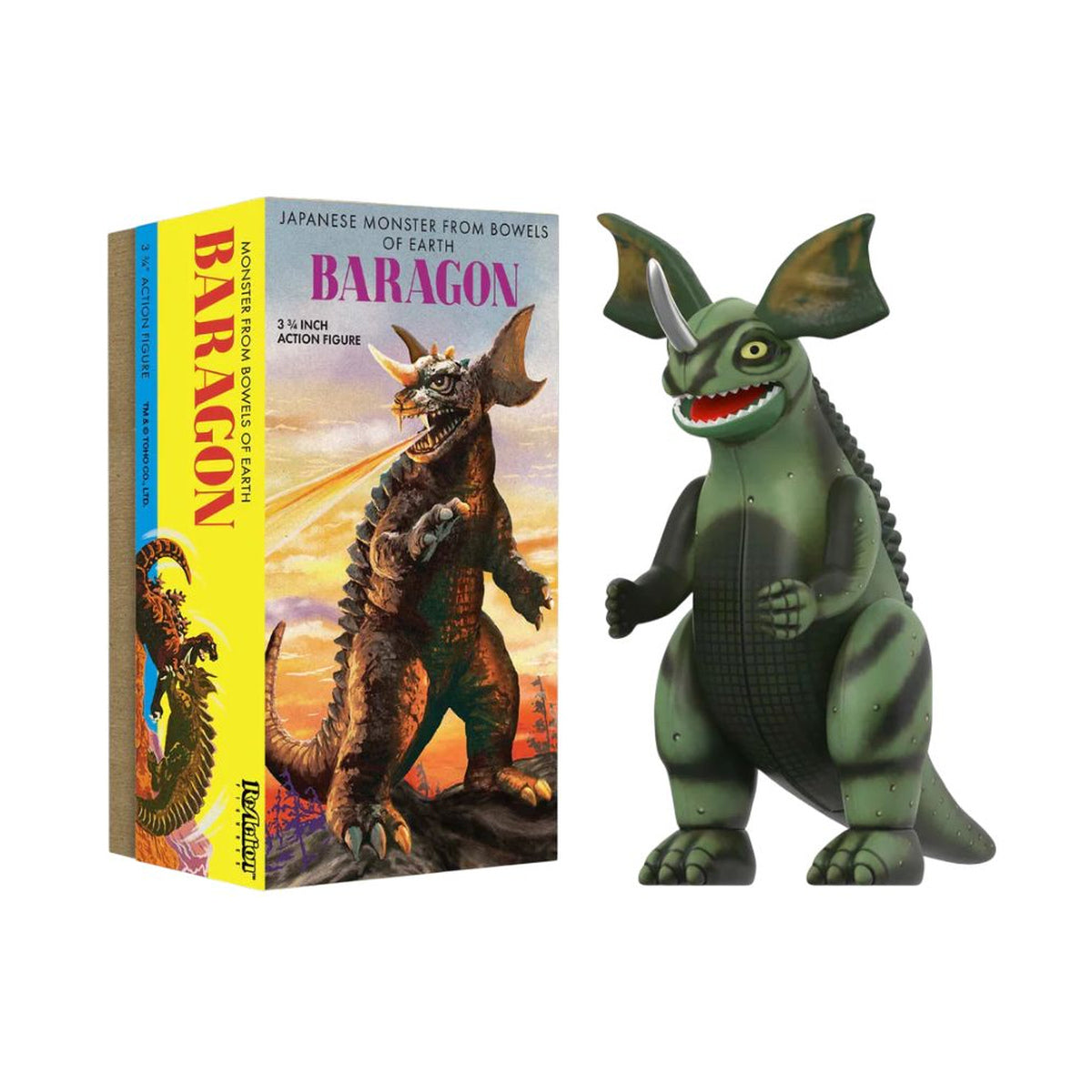 Godzilla Baragon ReAction Figures Retro Marusan Tin