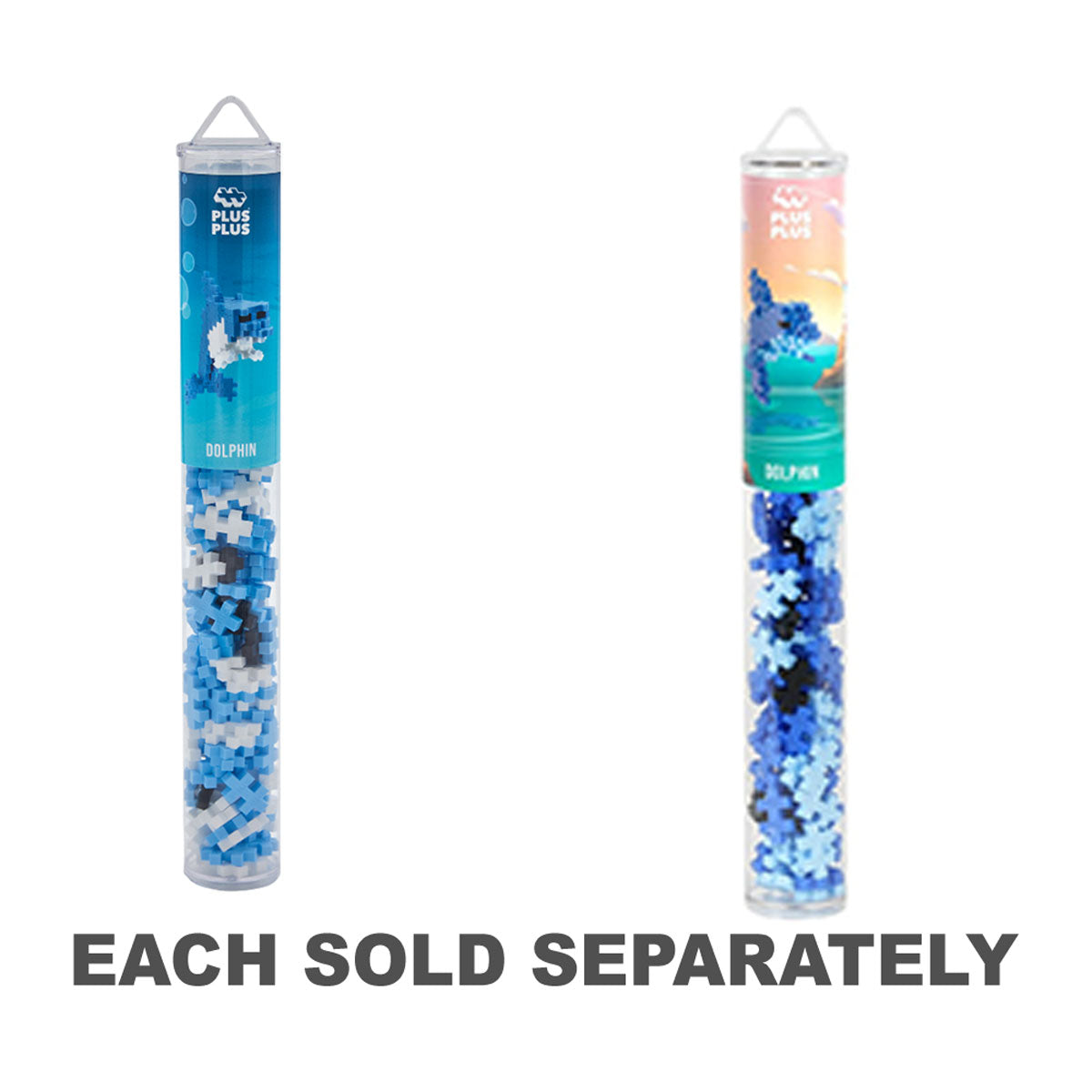 Plus-Plus Dolphin Building Blocks Tube 100pcs