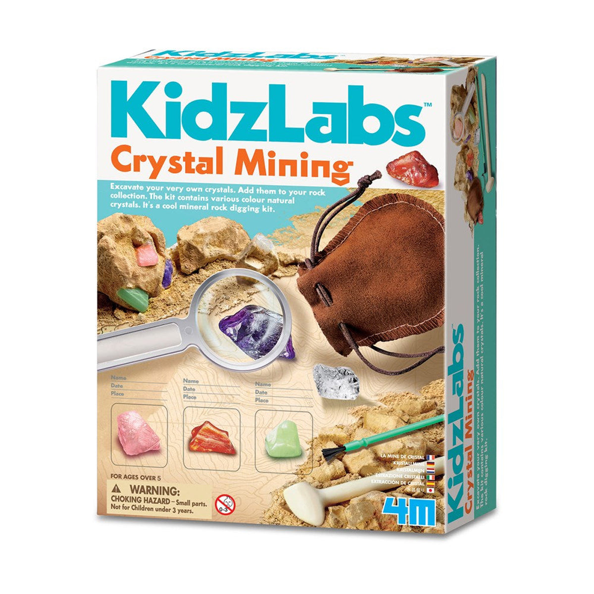 4M KidzLabs Crystal Mining Kit