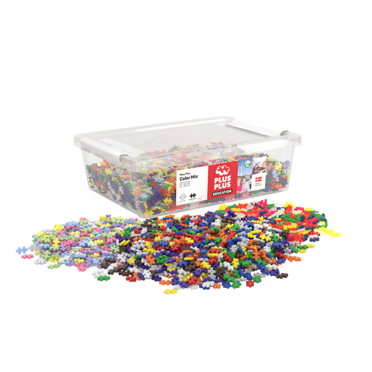 Plus-Plus Mix 3600pcs Education Building Blocks Tube