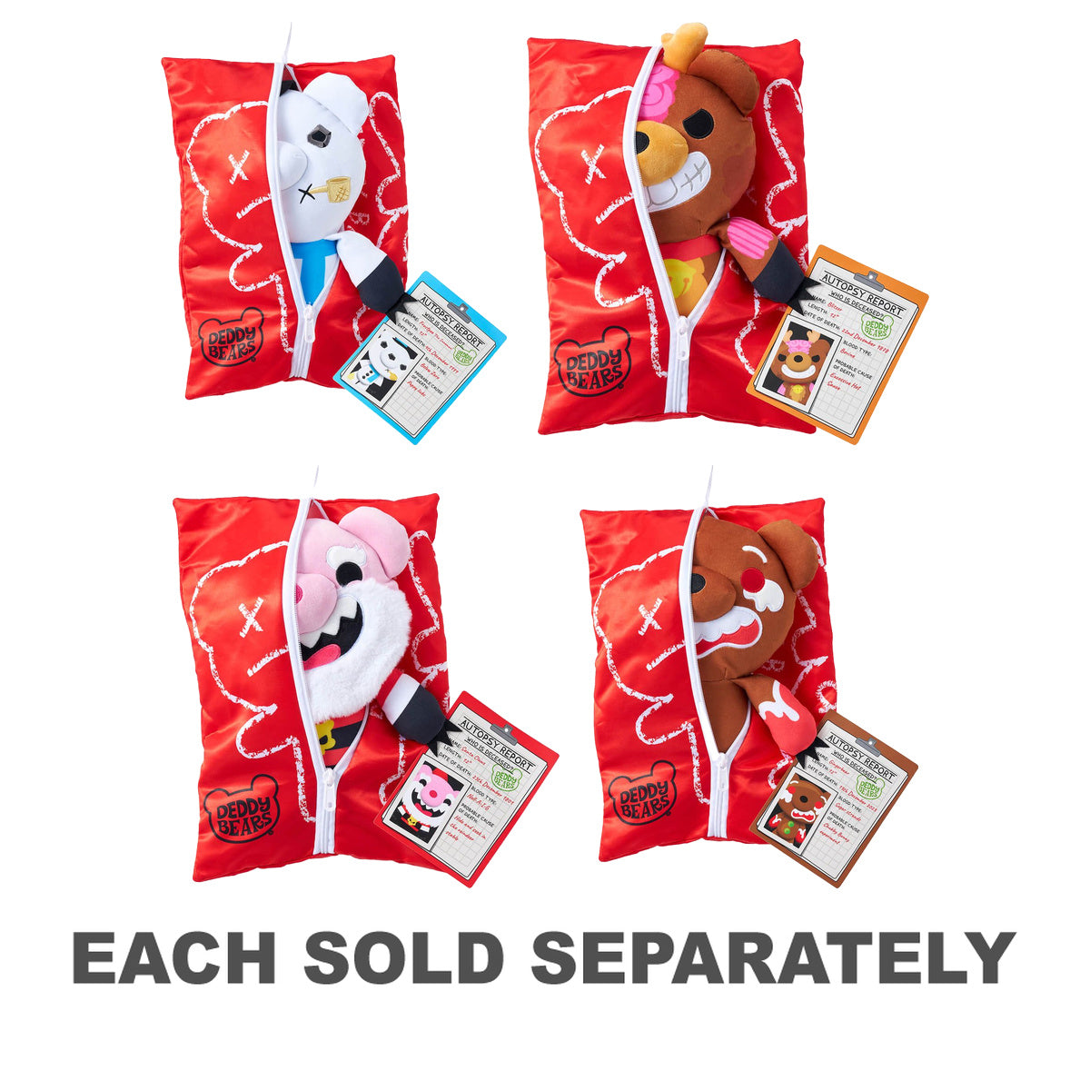 Deddy Bears Christmas Plush in Bag