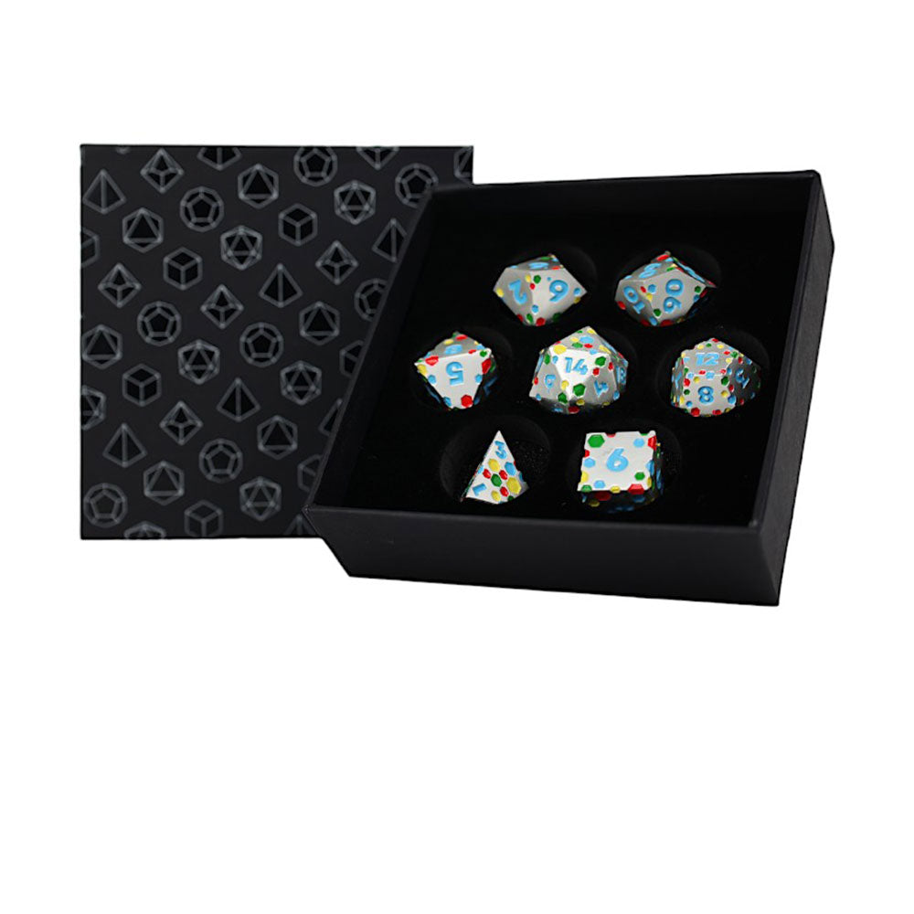 LPG Inscripted Hex RPG Dice Set