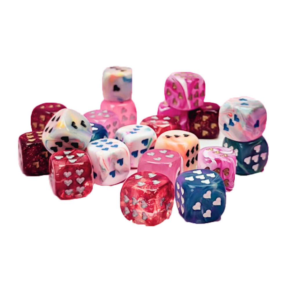 Chessex Loose Heart D6 Dice (Bag of 50)