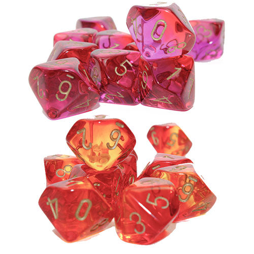 Chessex Gemini Translucent D10 Dice Set