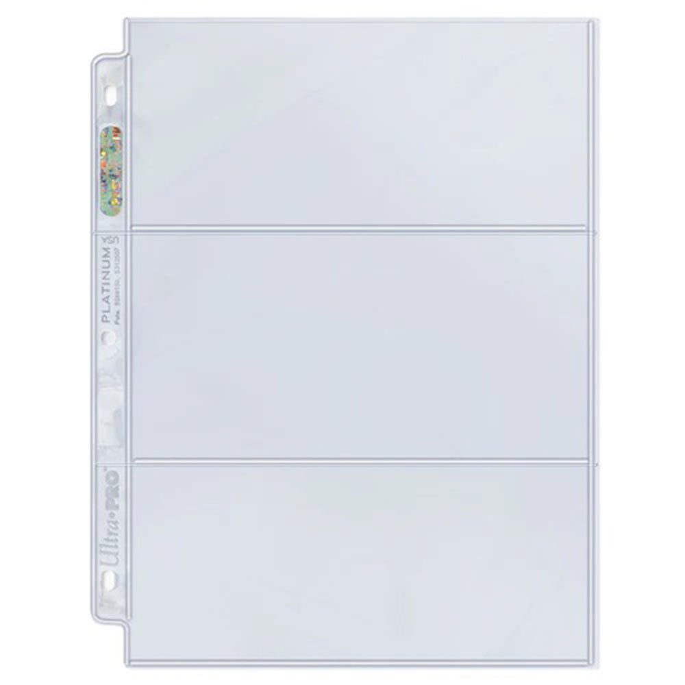 Ultra Pro 3-Pocket Platinum Page Album