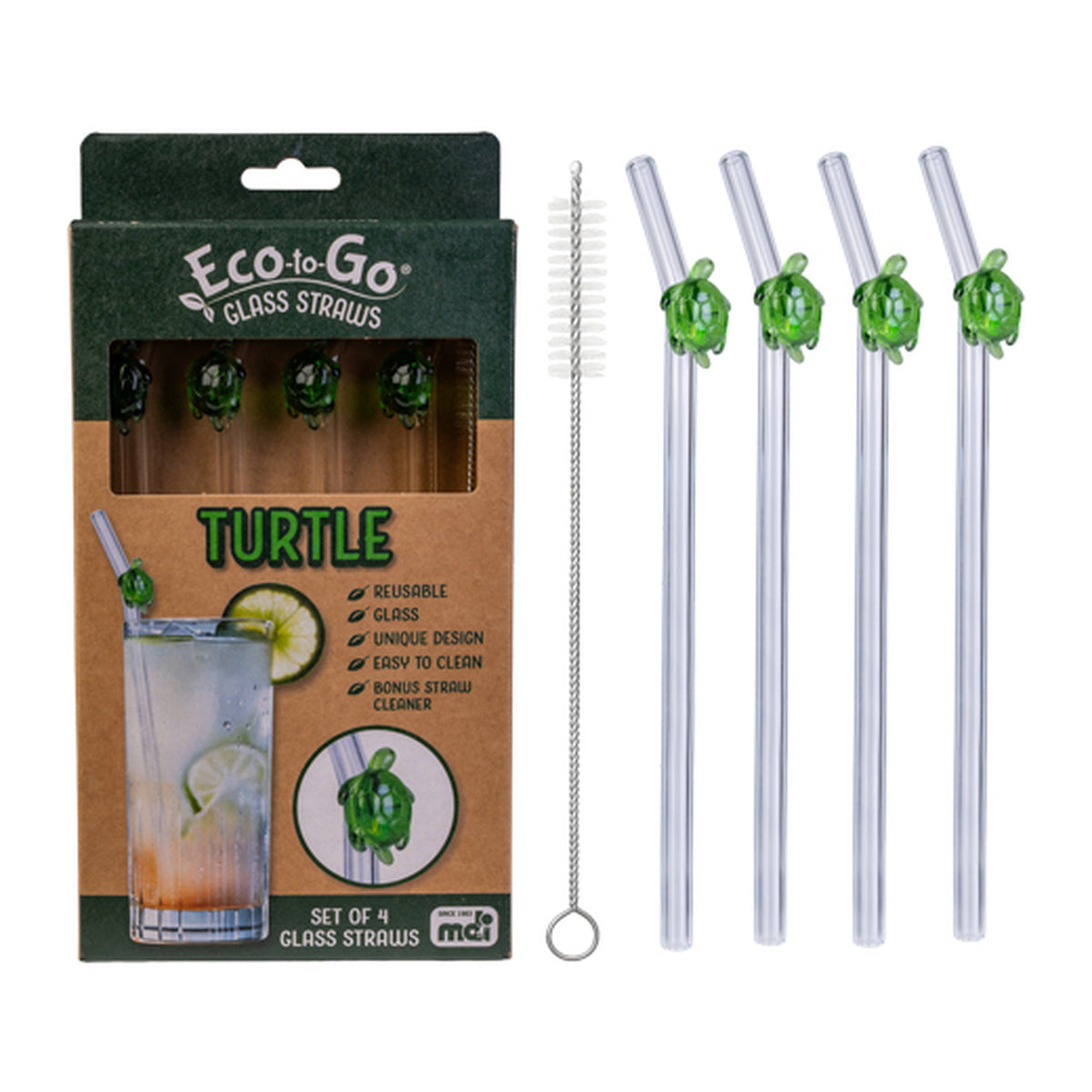 Eco to Go Glass Straw (Pack of 4)