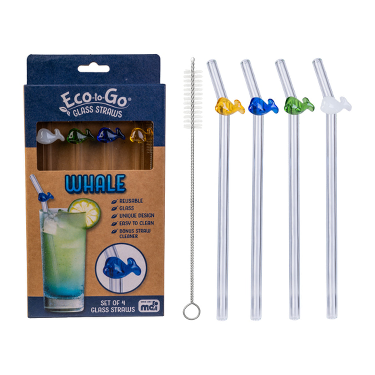 Eco to Go Glass Straw (Pack of 4)