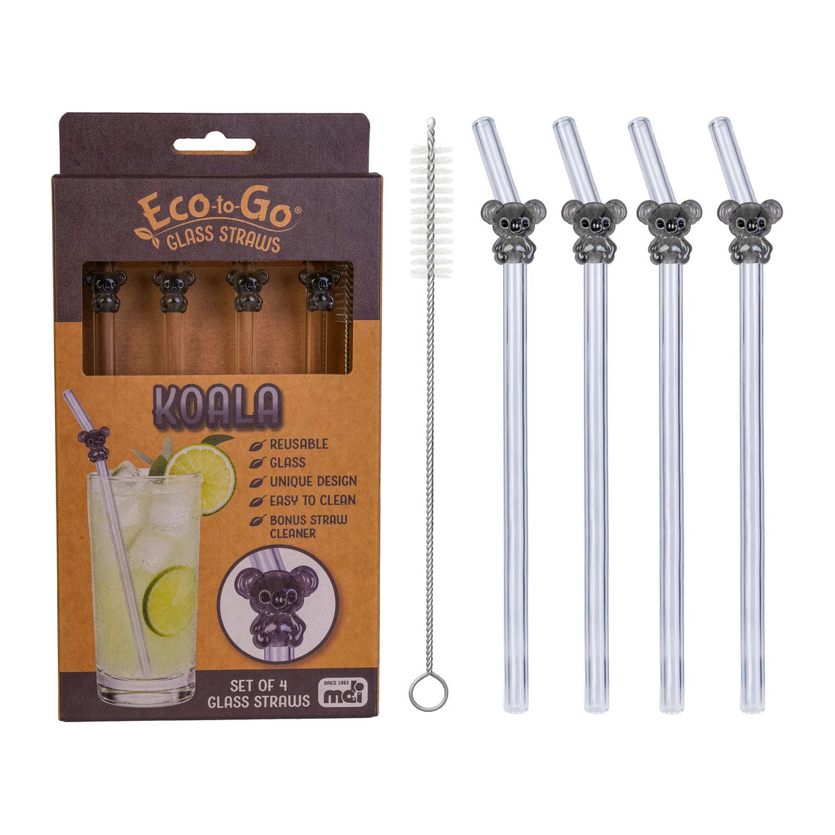 Eco to Go Glass Straw (Pack of 4)