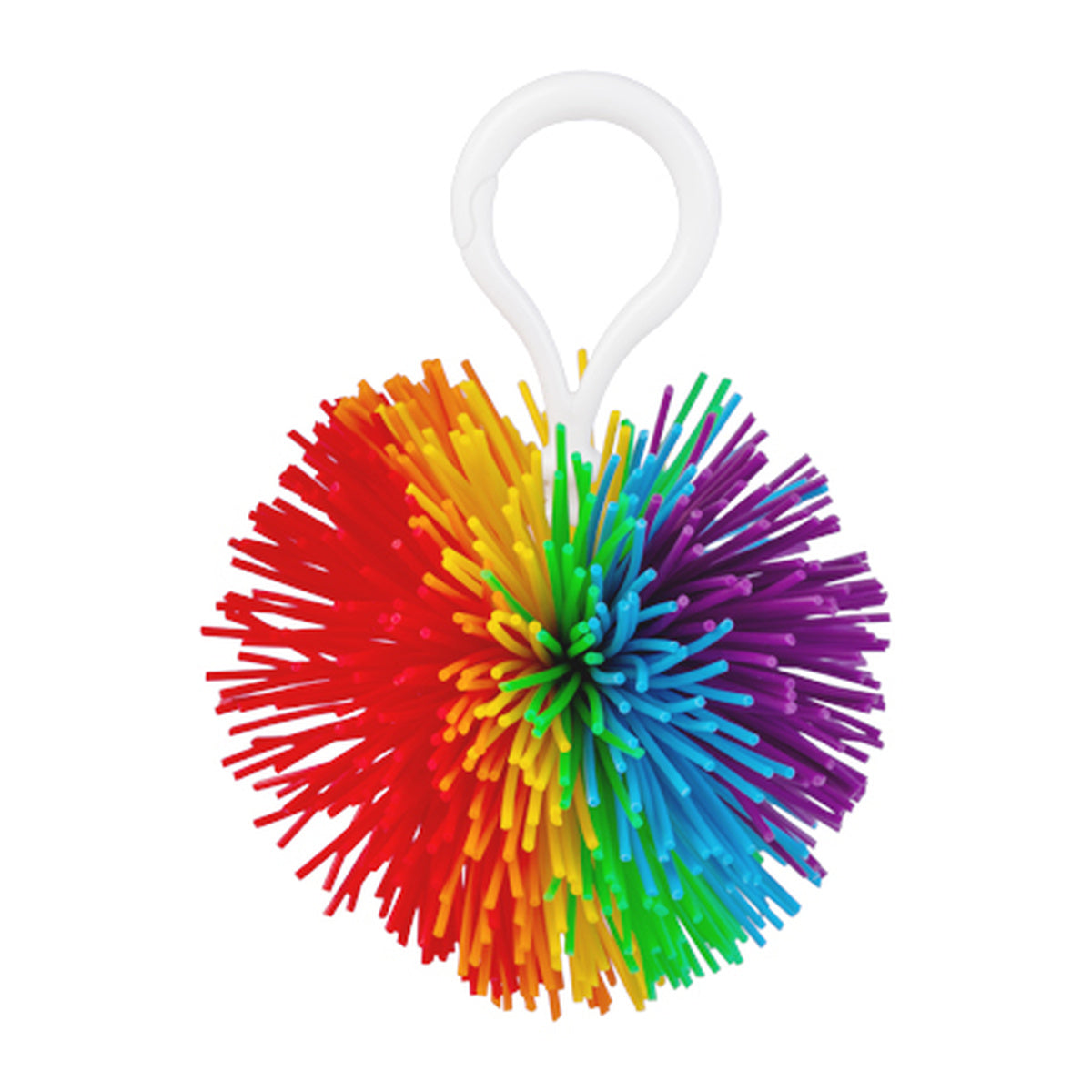 Rainbow Pom Pom Keychain