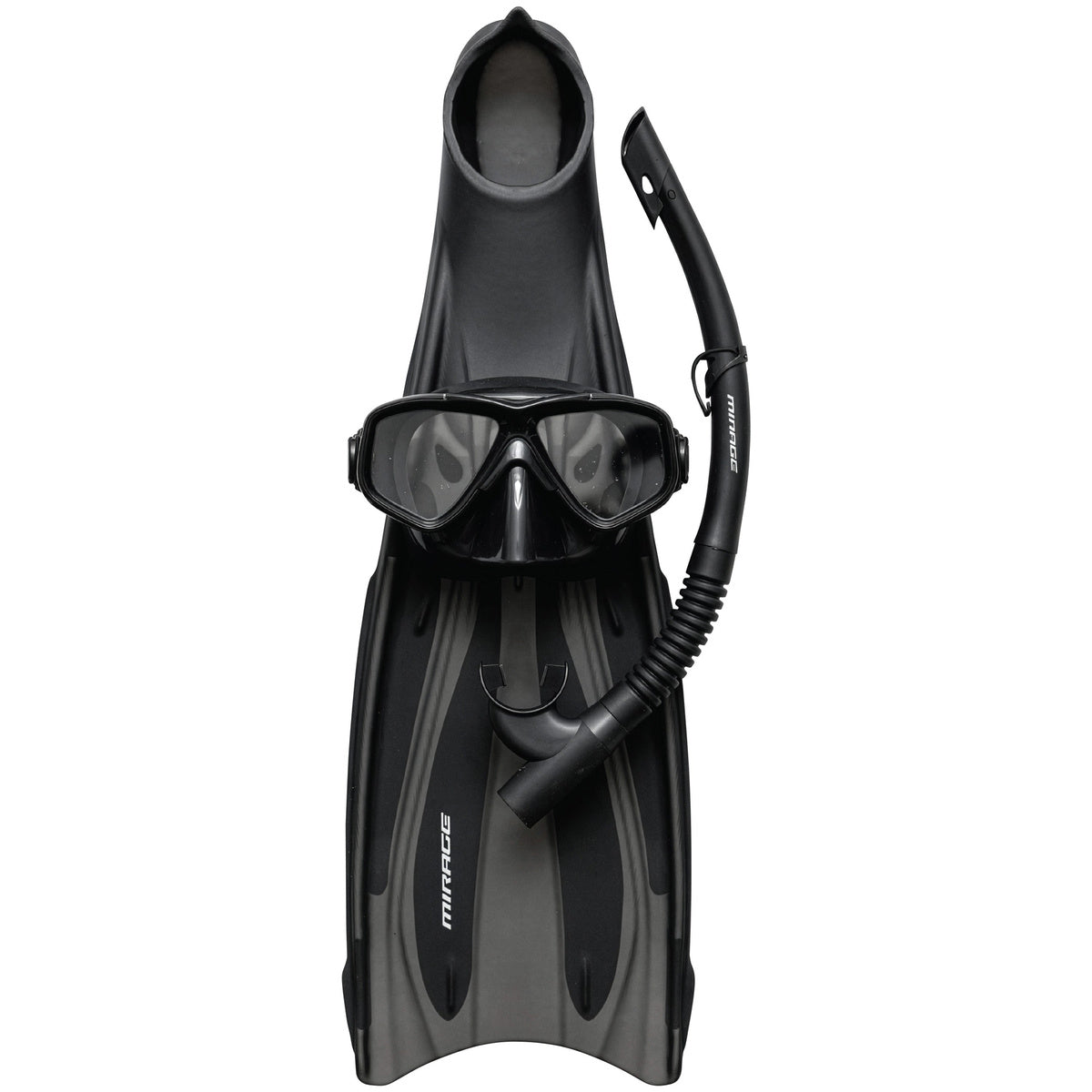Barracuda Adult Mask, Snorkel & Fin Set (Black)