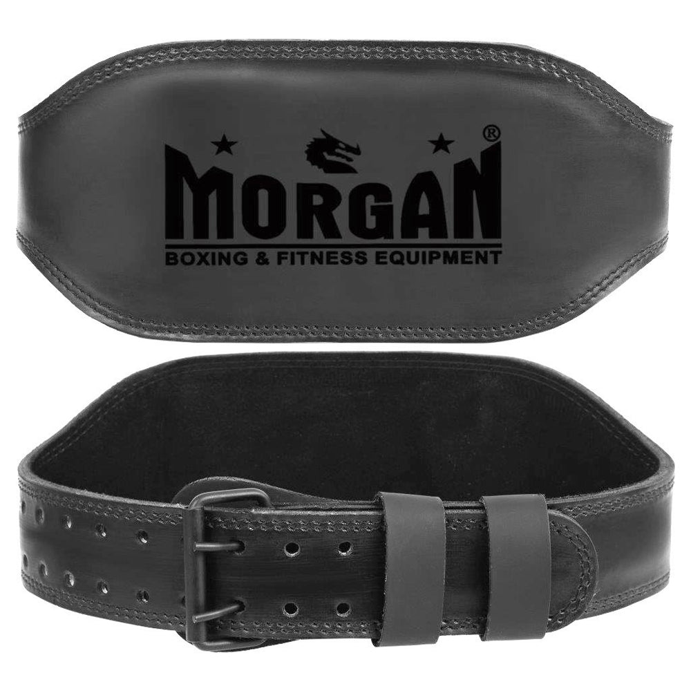 Morgan B2 Bomber Wide Leather Weight Lifting Belt 15cm