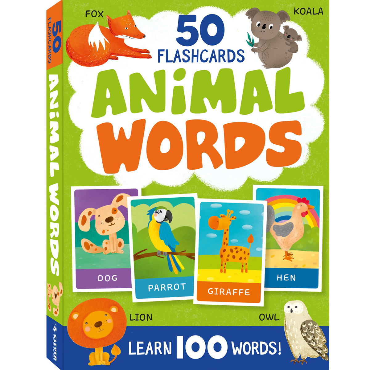 First Animals 50 Flash Cards for Kids