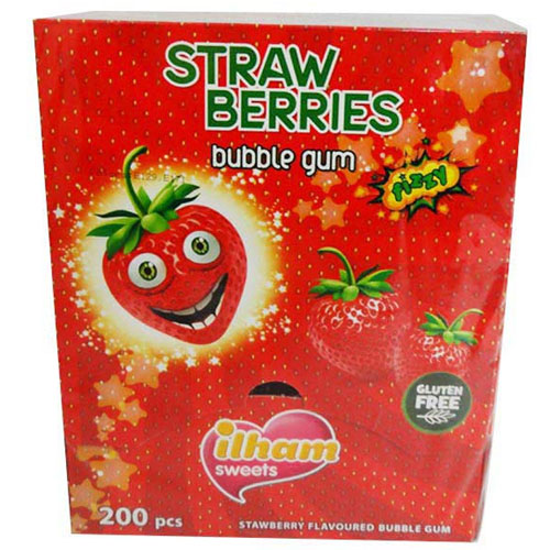 iLham Sweets Strawberry Bubble Gum