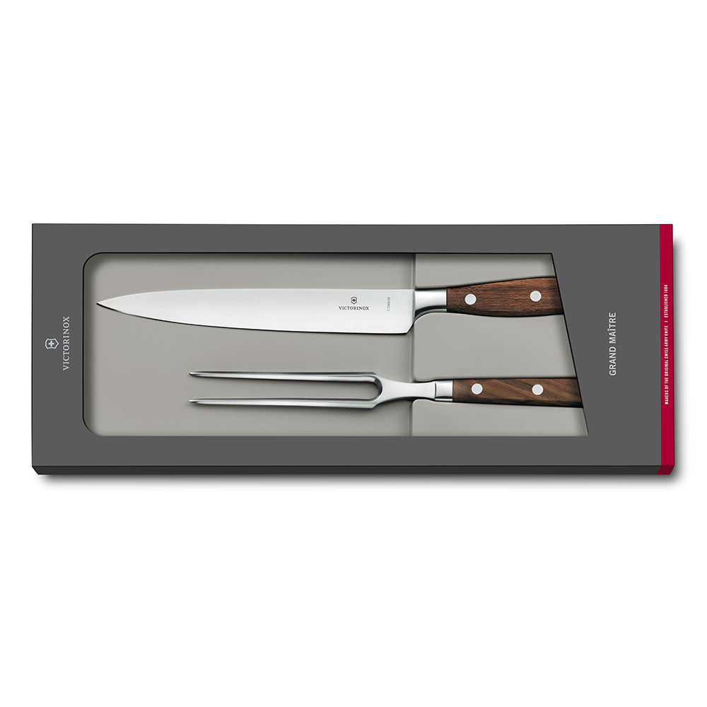 Victorinox Grand Maitre Carving Set w/ Rosewood Handle 2pcs