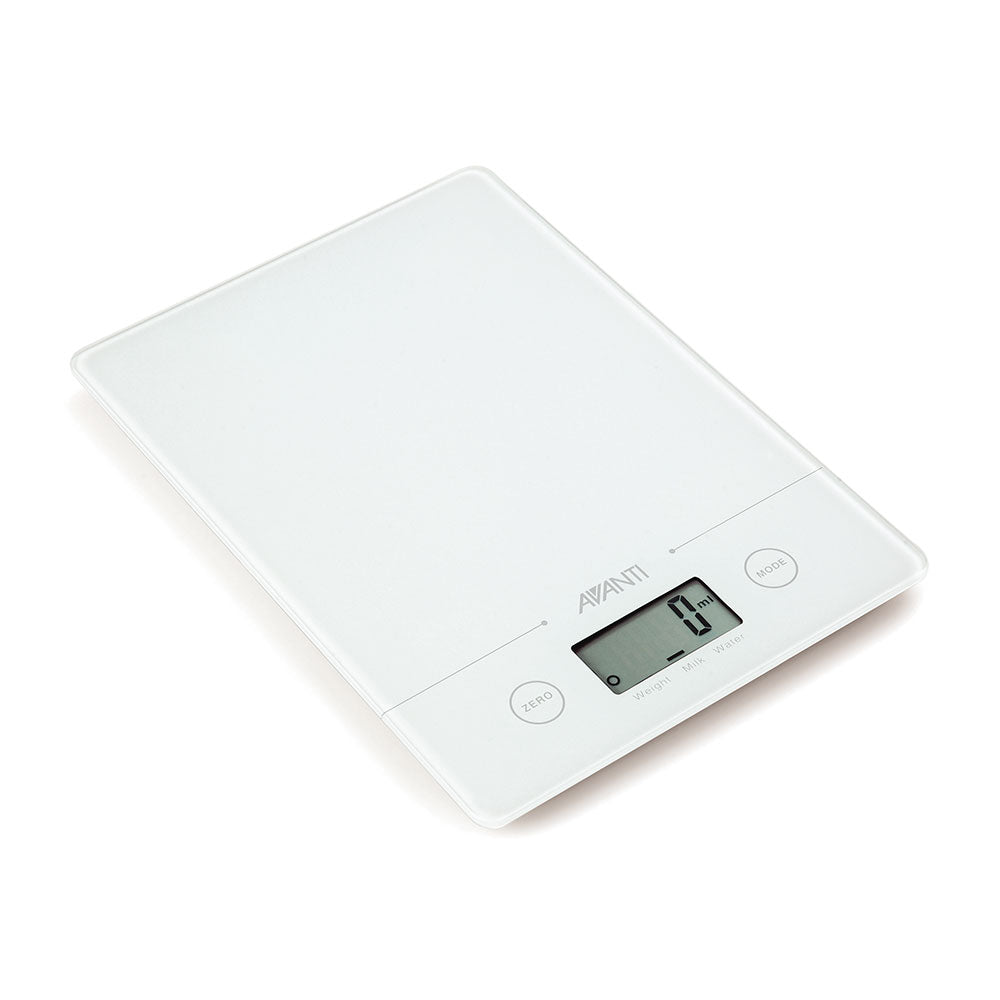 Avanti Compact Digital Kitchen Scale (White)