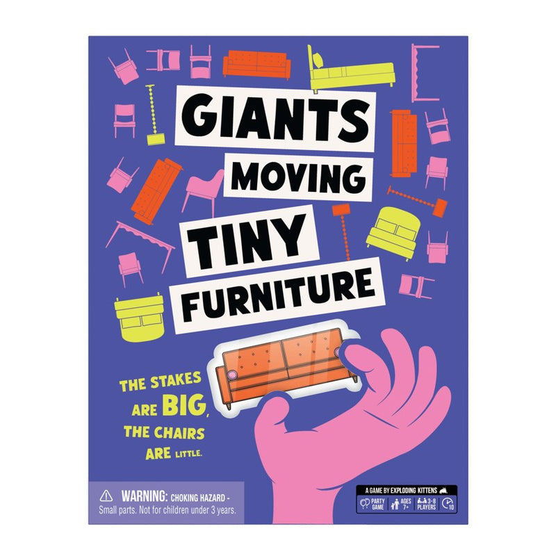 Giants Moving Tiny Furniture Party Game