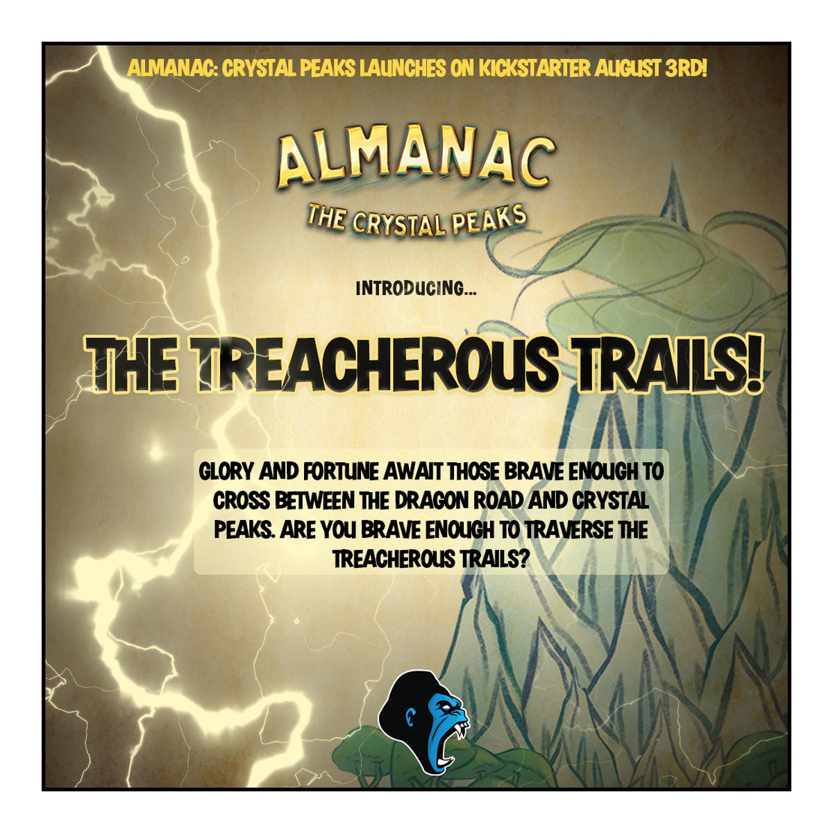 Almanac Treacherous Trails Strategy Board Game