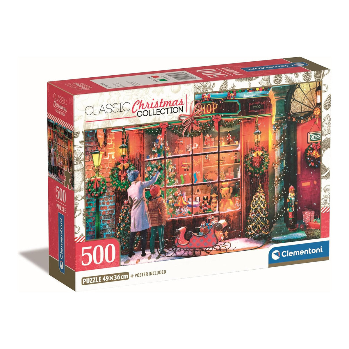 Clementoni Puzzle Old Toy Shop Poster Included 500pcs