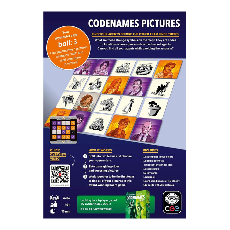 Codenames Pictures 2025 Refresh Board Game