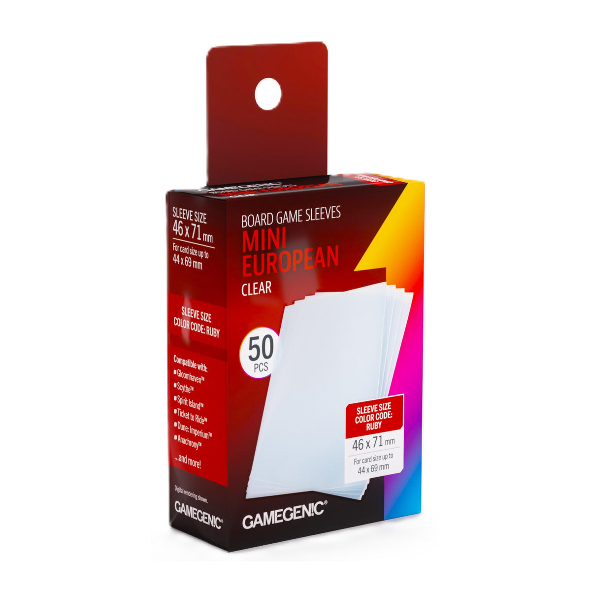 Gamegenic Mini European Card Sleeves 50pk (46x71mm)