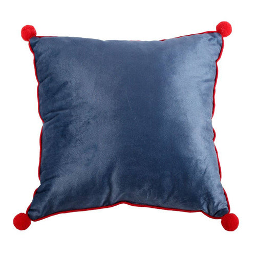 Gnome Sweet Gnome Polyester Cushion with Pom Poms