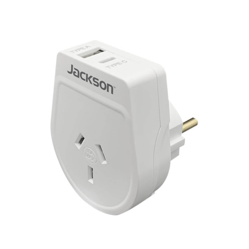 Jackson Industries Outbound Usb-A & C Travel Adaptor