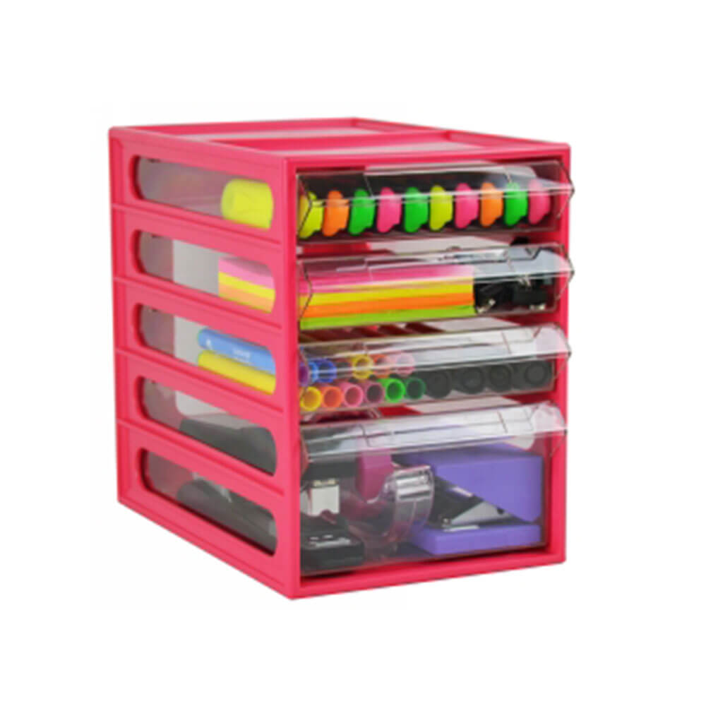 Italplast 4 Drawer Office Organiser