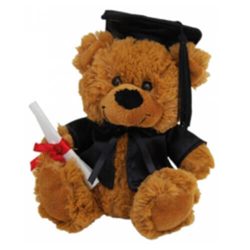 Elka Bear Jelly Graduation Soft Toy (Brown)