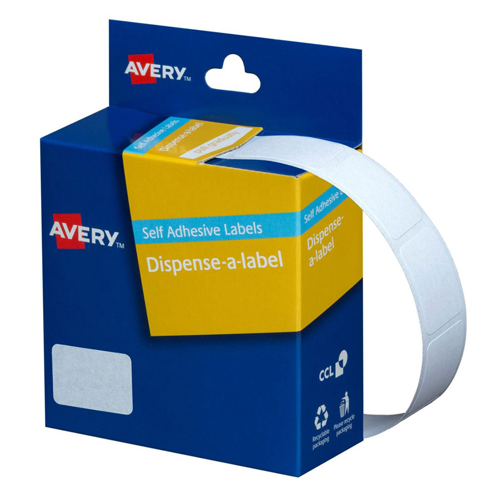 Avery White Label Dispenser 800pcs (16x24mm)