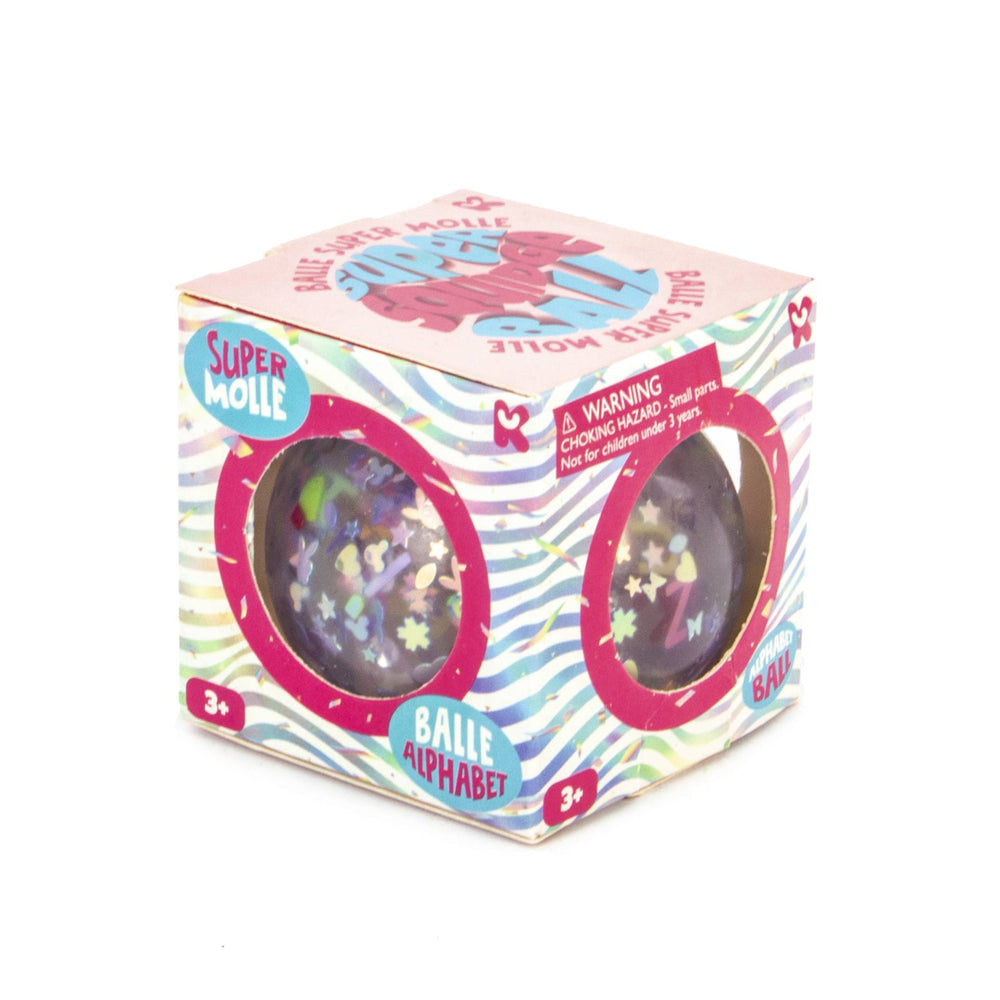 Keycraft Alphabet Glitter Ball 6cm