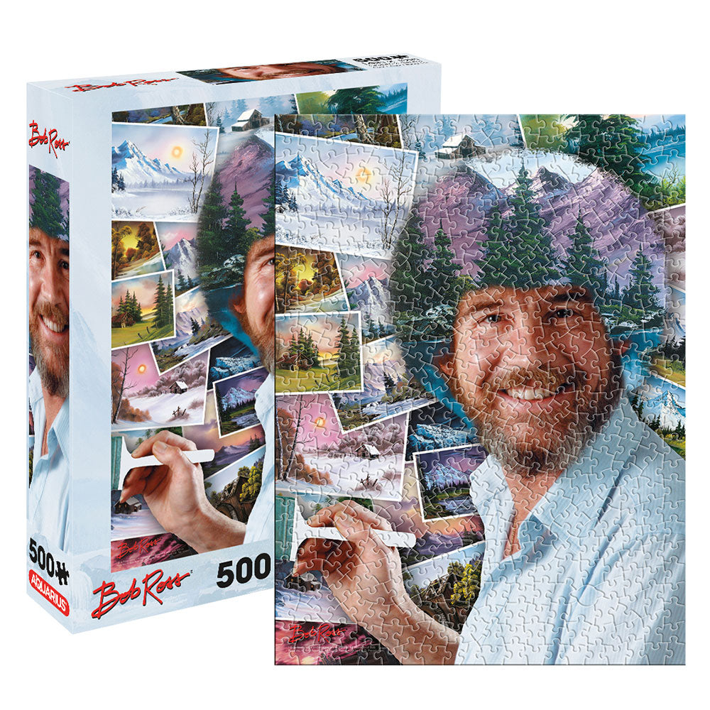 Aquarius Bob Ross Afro 500pc Puzzle