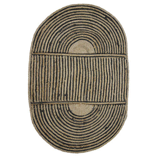 Kaelan Jute Cotton Braided Rug (90x60cm)