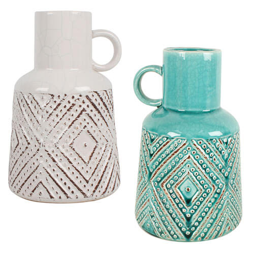 Leo Ceramic Vase (21x11cm)
