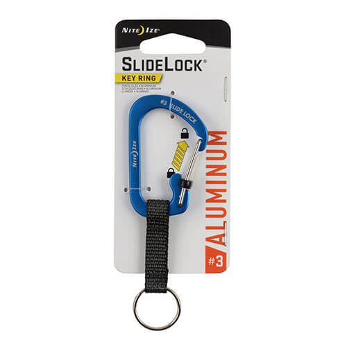 SlideLock KeyRing Aluminum