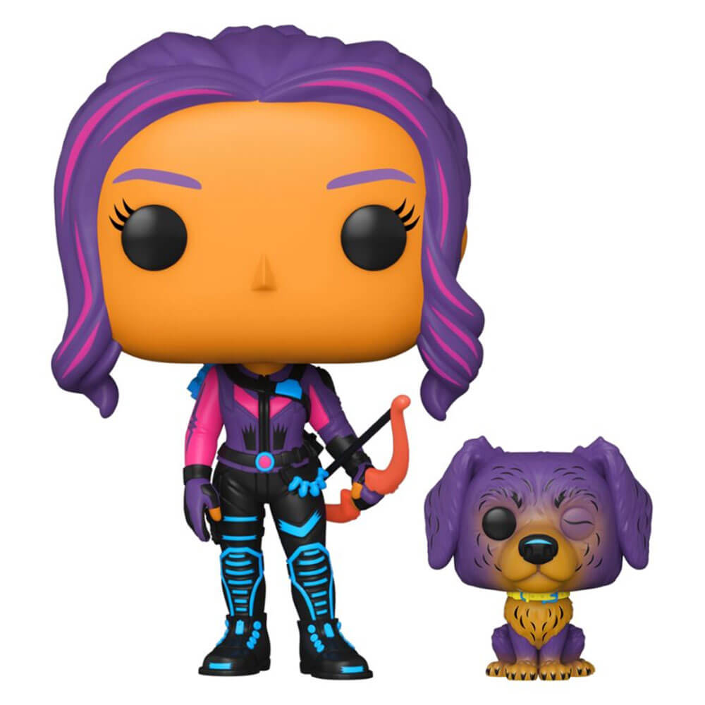 Hawkeye Kate Bishop & Lucky Black Light US Ex Pop! Vinyl