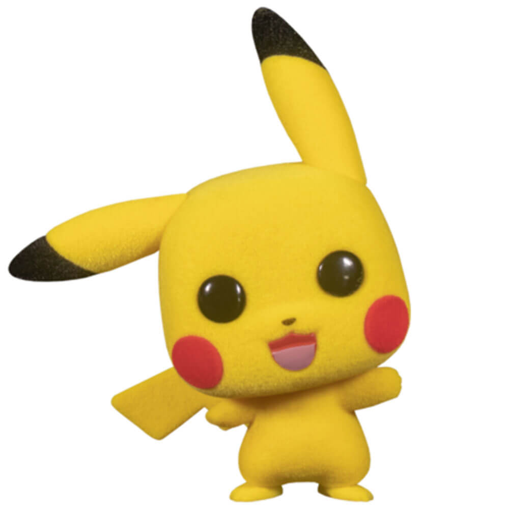 Pokemon Pikachu Waving Flocked US Exclusive Pop! Vinyl