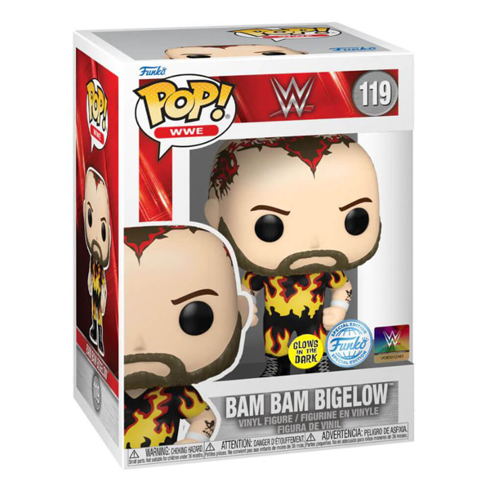 WWE Bam Bam Bigelow Glow US Exclusive Pop! Vinyl