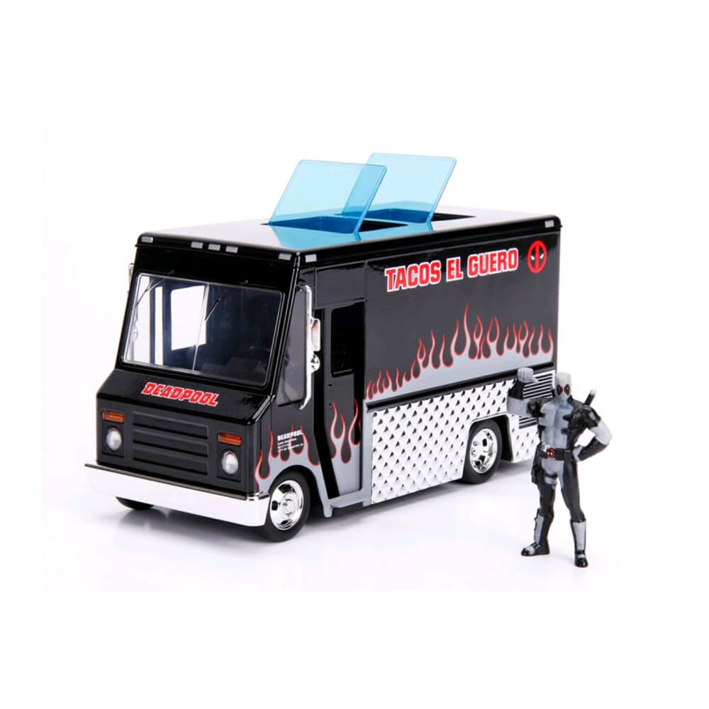 Deadpool Food Truck (Black) 1:24 Hollywood Ride