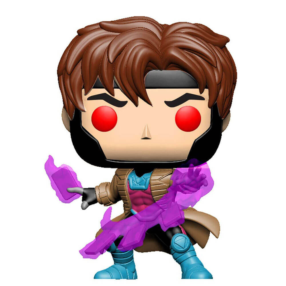 X-Men Gambit with cards Translucent Glow US Exclusive Pop