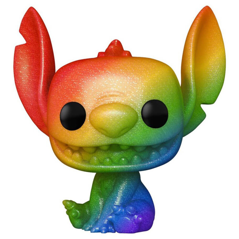 Stitch Rainbow Pride Diamond Glitter US Pop! Vinyl