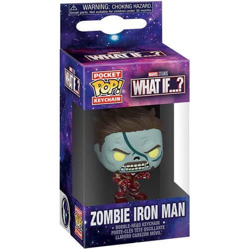 What If Zombie Iron Man Pocket Pop! Keychain