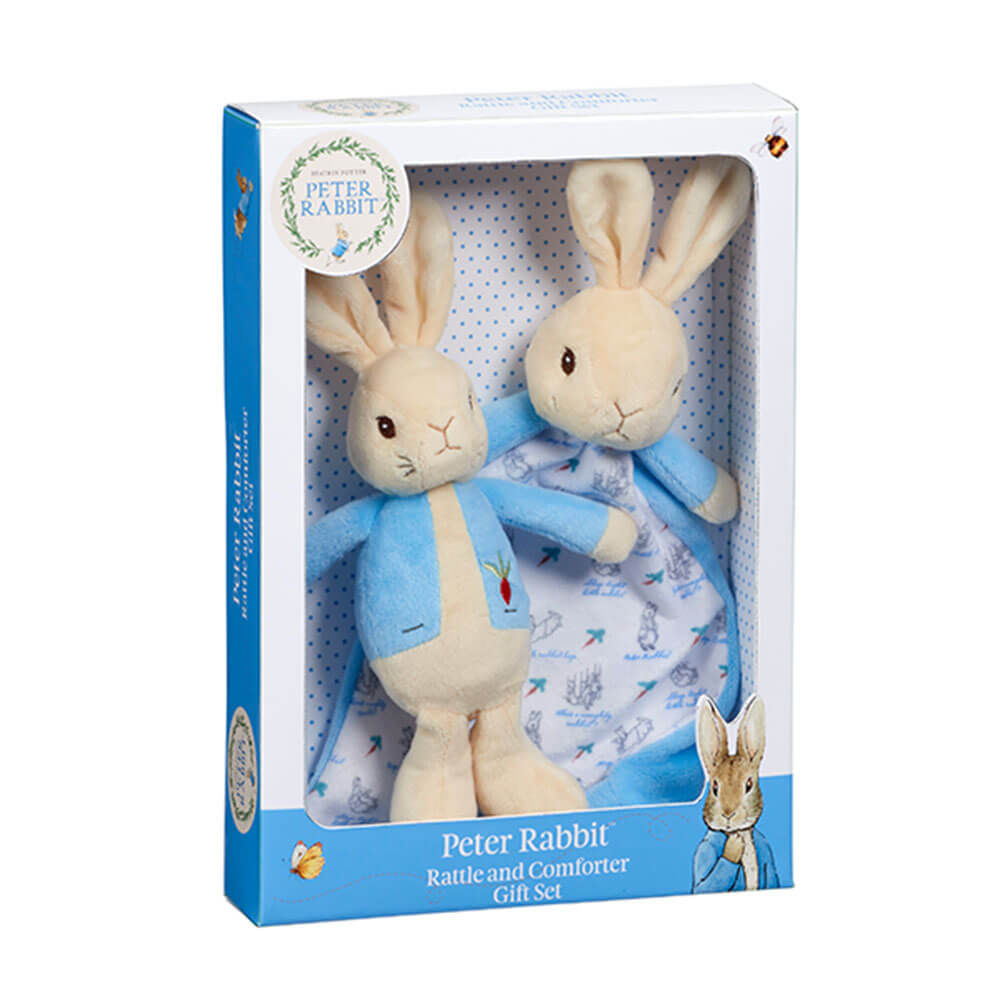 Beatrix Potter Peter Rabbit Rattle & Comfort Blanket Set