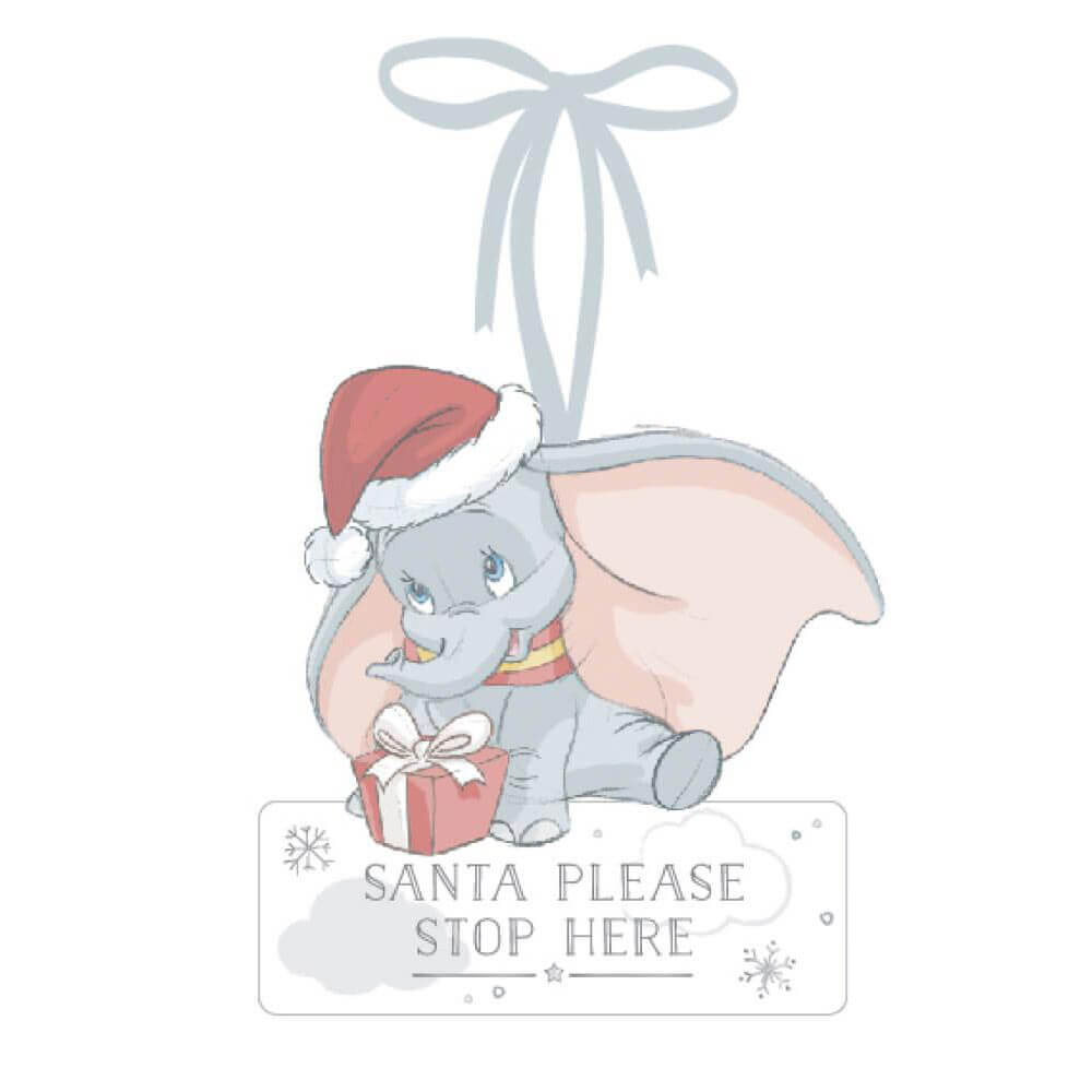 Disney Magical Christmas Santa Please Stop Here Plaque