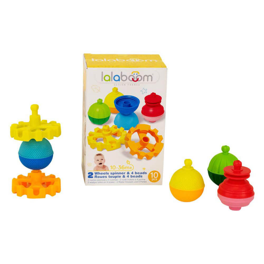 Lalaboom 2 Wheels and Beads 10pc